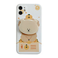 Case For iPhone 11 with Stand IMD Pattern Back Cover Dog Animal Cartoon TPU Case For iPhone 11 Pro Max / SE2020 / XS Max / XR XS 7 / 8 7 / 8 plus