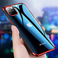 Case For iPhone 11/11Pro/11ProMax/X/XS/XR/XSmax/8P/8/7P/7/6P/6 Plating / Ultra-thin / Transparent Back Cover Solid Colored TPU