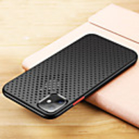 Case for iPhone 11Pro Max Mesh Breathing Cooling Mobile Phone Case XS Max Silicone Protective Case Real Machine Opening Hole 6/7 / 8Plus Drop Protection Case