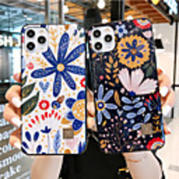 Case For iPhone 11ProMax/11Pro/11/iPhoneXS Max/XR/XS/7/8Plus/SE 2020/6P Shockproof Dustproof Back Cover Geometric Pattern Flower TPU