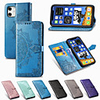 Case For iPhone 12 / 11 Pro Max / SE2020/ XS Max / XR XS 7/8 7/8 plus Card Holder Flip Embossed Full Body Cases Solid Colored PU Leather TPU