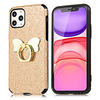 Case For iPhone 12 / 11 Pro Max / SE2020/ XS Max / XR XS 7/8 7/8 plus Ring Holder Back Cover Solid Colored Glitter Shine TPU miniinthebox