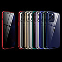 Case For iPhone 12 / 12 Mini / 12 Pro Max Shockproof / Flip / Transparent Full Body Cases Transparent / Solid Colored Tempered Glass / Metal / Anti-Voyeurism Case For iPhone 11Pro Max / 11 / 11Pro