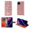 Case For iPhone 12 iPhone 11 Pro Max iPhone Xs Max Wallet / Card Holder / with Stand Full Body Cases Glitter Shine Angel PU Leather Case For iPhone 7 8 iPhone 7 Plus 8 Plus XR X XS iPhone SE(2020) 5S miniinthebox