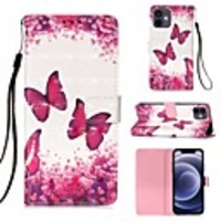 Case For iPhone 12 / iPhone 12 Mini / iPhone 12 Pro / iPhone 12 Pro Max Card Holder Flip Magnetic Full Body Cases Butterfly Flower Case For iPhone 11 Pro Max / SE2020 / XS Max / XR XS 7 / 8 7 / 8 plus