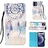 Case For iPhone 12 / iPhone 12 Mini / iPhone 12 Pro / iPhone 12 Pro Max Card Holder Flip Magnetic Full Body Cases Feathers PU Leater Case For iPhone 11 Pro Max / SE2020 / XS Max XR XS 7 / 8 7 / 8 plus