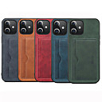 Case For iPhone 12 / iPhone 12 Mini / iPhone 12 Pro / iPhone 12 Pro Max Card Holder Shockproof Back Cover Solid Colored PU Leather Case For iPhone 11 Pro Max / SE2020 / XS Max / XR XS 7 / 8 7 / 8 plus