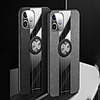 Case For iPhone 12 Shockproof / Ring Holder Back Cover Lines / Waves / Solid Colored TPU For 12 Pro Max