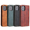 Case For iPhone 12 Card Holder Shockproof Flip Full Body Cases Solid Colored PU Leather vintage