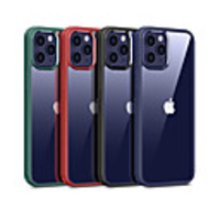 Case For iPhone 12 iPhone 12 Pro Max iPhone 12 Pro iPhone 12 mini Shockproof Back Cover Transparent Solid Colored Silica Gel Tempered Glass