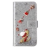 Case For iPhone 12 Pro Max Wallet Card Holder Full Body Cases Glitter Christmas PU Leather Case For iPhone SE(2020) iPhone 11 Pro Max iPhone XR Xs Max iPhone 6s 7 8 iPhone 6S Plus 7 Plus 8 Plus