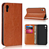 Case For iPhone 5 / Apple iPhone XS / iPhone XR / iPhone XS Max Wallet / Card Holder / Flip Full Body Cases Solid Colored Hard Genuine Leather
