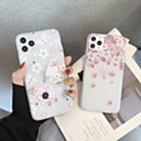 Case For iPhone 5 5C 5S SE 6 6s 7 8 6plus 6splus 7plus 8plus X XR XS XSMax SE(2020) iPhone 11 11Pro 11ProMax Ultra-thin Transparent Pattern Back Cover Butterfly Animal Flower TPU