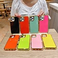 Case For iPhone 6 6s 7 8 6plus 6splus 7plus 8plus iPhone 11 iPhone 11 Pro iPhone 11 Pro Max Shockproof Plating Back Cover Solid Colored TPU