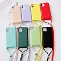 Case For iPhone 6 6s 7 8 6plus 6splus 7plus 8plus X XR XS XSMax SE(2020) iPhone 11 11Pro 11ProMax Shockproof Back Cover Solid Colored Silicone