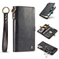 Case For iPhone 7 / iPhone 7 Plus / iPhone 6s Plus iPhone XS / iPhone XR / iPhone XS Max Wallet / Card Holder / Flip Full Body Cases Solid Colored Hard Genuine Leather