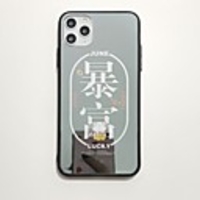 Case For iPhone 7 8 7 Plus 8 Plus X XS XR XS Max SE 11 11 Pro 11 Pro Max Mirror Back Cover Word Phrase TPU PC