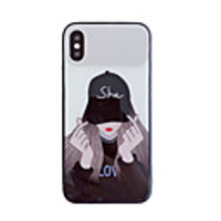 Case For iPhone 7 8 7 Plus 8 Plus X XS XR XS Max SE 11 11 Pro 11 Pro Max Mirror Pattern Back Cover Cartoon TPU PC