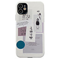 Case For iPhone 7 8 7 Plus 8 Plus X XS XR XS Max SE 11 11 Pro 11 Pro Max Pattern Back Cover Word Phrase Geometric Pattern TPU