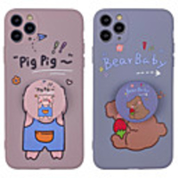 Case For iphone 7 8 7p 8p X XS MAX XR 11 11 PRO 11 PRO MAX SE Pattern Back Cover Word Phrase TPU cute with Stand