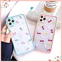 Case For iPhone 7 8 7plus 8plus XR XS XSMAX X SE iPhone 11 11Pro 11ProMax Pattern Back Cover TPU PC flower fruit cherry