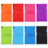 Case For Lenovo Lenovo Tab 4 8 Plus / Lenovo Tab 4 8 / Lenovo Tab 4 10 Plus Shockproof / with Stand Back Cover Solid Colored Soft Silicone
