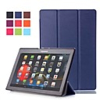 Case For Lenovo Lenovo Tab-X103F with Stand / Magnetic Full Body Cases Solid Colored Hard PU Leather
