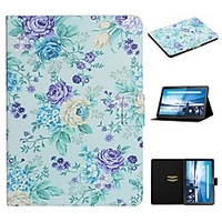 Case For Lenovo Tablets M10 Plus TB-X606F M10 TB-X605F TB-X505F Card Holder with Stand Pattern Full Body Cases Flower PU Leather miniinthebox