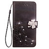 Case For LGG3 / LG/ LGG4 LGG6 Wallet / Card Holder / Rhinestone Full Body Cases Flower Hard PU Leather