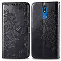 Case For LGLG K40 Card Holder / Flip Full Body Cases Solid Colored Hard PU Leather for LGK40