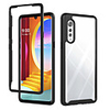 Case For LGLG K51 / G8X ThinQ / Stylo 6 Shockproof Back Cover Lines / Waves TPU / PC