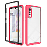 Case For LGLG K51 Stylo 6 Shockproof Transparent Back Cover Transparent Solid Colored TPU Acrylic PC