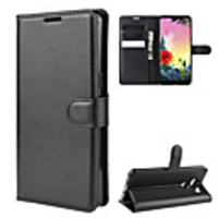 Case For LGLG Q Stylus / LGX Screen / LGX Power 2 Wallet / Card Holder / Shockproof Full Body Cases Solid Colored PU Leather