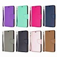 Case For LGLG Stylo 5 Wallet / Shockproof / with Stand Full Body Cases Solid Colored Hard PU Leather