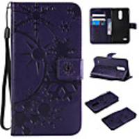 Case For LGLG V30 / LGK10 2018 / LGK10 (2017) Wallet / Card Holder / Flip Full Body Cases Scenery PU Leather / TPU