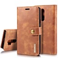 Case For LGLG V30 / LGV20 / LGG7 Card Holder / Shockproof / with Stand Full Body Cases Solid Colored Hard Genuine Leather / LGG6