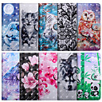 Case For LGLG X Power 2 / LGQ7 / LGQ6 Plus Wallet / Shockproof / Flip Full Body Cases Animal / Flower PU Leather / TPU