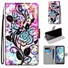 Case For LGQ70 / LGK50S / LGK40S Wallet / Card Holder / with Stand Full Body Cases Hollow Flower PU Leather / TPU for LGK30 2019 / LGK20 2019