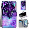 Case For LGQ70 / LGK50S / LGK40S Wallet / Card Holder / with Stand Full Body Cases Tiger Drinking Water PU Leather / TPU for LGK30 2019 / LGK20 2019