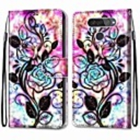 Case For LGQ70 / LGK50S / LGK40S Wallet Card Holder with Stand Full Body Cases Hollow Flower PU Leather TPU for LGK30 2019 LGK20 2019 LGX Power