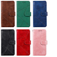 Case For Motorola G6 G7 G7 PLAY G7 POWER E5 PLAY G6 PLAY E6PLUS G8 POWER Card Holder Flip Pattern Full Body Cases PU Leather TPU Lines Solid Colored Geometric Pattern Magnetic