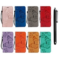 Case For Motorola Moto G5s Plus / Moto G5s / Moto G5 Plus Wallet / Card Holder / with Stand Full Body Cases Butterfly Hard PU Leather