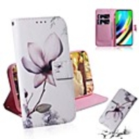 Case For Motorola Moto G7 / Moto G7 Plus / Moto G7 Play Wallet / Card Holder / with Stand Full Body Cases Flower PU Leather