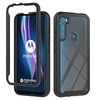 Case For Motorola Moto G8 Power Lite / Moto E6S (2020) / MOTO ONE FUSION Shockproof / Translucent Back Cover Geometric Pattern / Armor TPU / PC