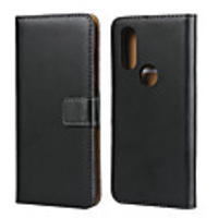 Case For Motorola MOTO One Vision / Moto G7 / Moto G7 Play Card Holder Back Cover Solid Colored Genuine Leather