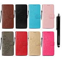 Case For Motorola Moto X Play / Moto G4 Plus / MOTO G4 Wallet / Card Holder / with Stand Full Body Cases Butterfly Hard PU Leather