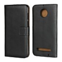 Case For Motorola Moto Z3 Play / Moto X4 / MOTO G6 Wallet / Card Holder / with Stand Full Body Cases Solid Colored Hard Genuine Leather