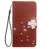 Case For Motorola Wallet / Card Holder / Rhinestone Full Body Cases Flower Hard PU Leather for Moto G5 Plus / Moto G5 / Moto G4 Plus