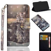 Case For Nokia 1.3 Nokia 2.3 Nokia 5.3 Wallet Card Holder with Stand Full Body Cases Cat Tiger PU Leather TPU for Nokia 3.2 Nokia 7.2 Nokia 2.2 Nokia 4.2 Nokia 1 Plus