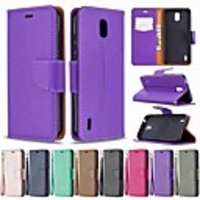 Case For Nokia 1.3 Nokia 2.3 Nokia 5.3 Wallet Card Holder with Stand Full Body Cases Lychee Pattern Solid Color PU Leather TPU for Nokia 3.2 Nokia 7.2 Nokia 2.2 Nokia 4.2 Nokia 1 Plus